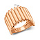 Широкое кольцо из красного золота (арт. 156434) – изображение 4