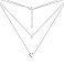 Серебряное колье с фианитом (арт. 7507/1615) – изображение 2