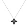 Серебряное колье с черными фианитами (арт. 7507/2386/10ч) – изображение 1
