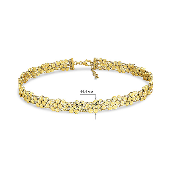 Колье Francelli с алмазной насечкой (арт. 353005ж) – изображение 8