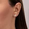 Золотые серьги с перламутром (арт. 1101198п) – изображение 2