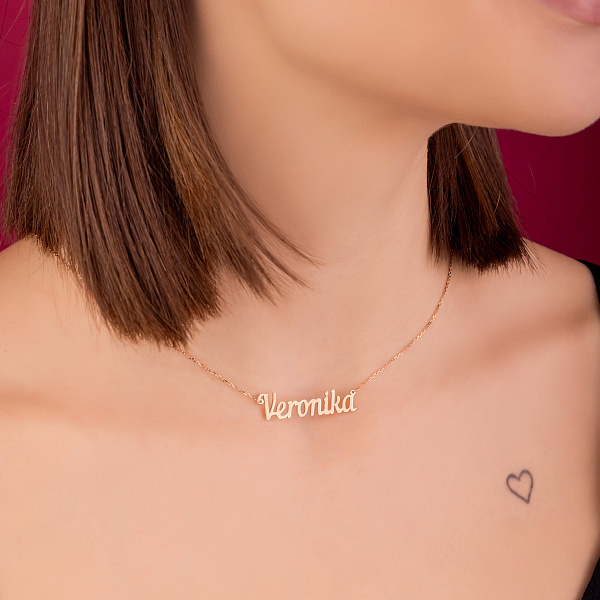 Золотое колье Veronika (арт. 360224) – изображение 3