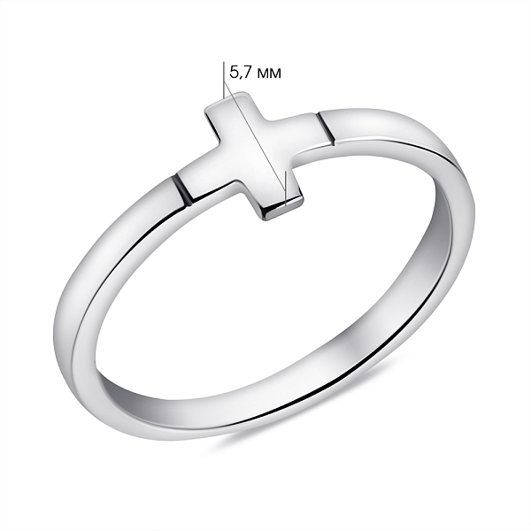 Серебряное кольцо без камней (арт. 7501/506кп) – изображение 2