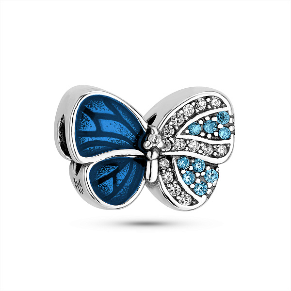 Серебряный шарм Бабочка (арт. 7903/4367ес) – изображение 1