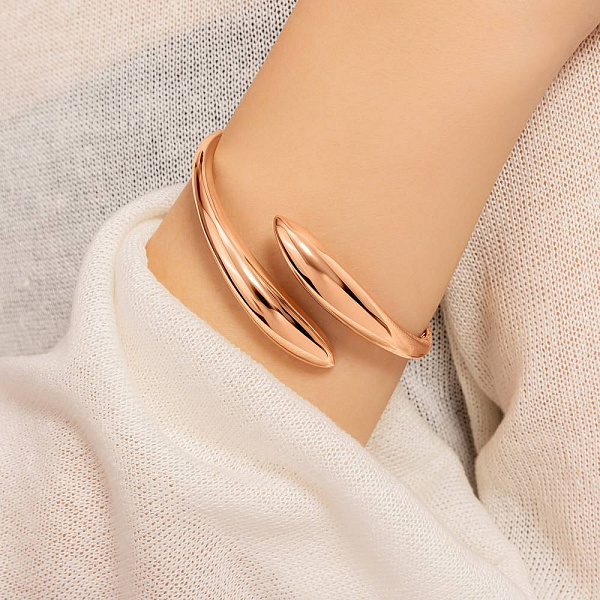Жесткий браслет из красного золота (арт. 3261247) – изображение 4