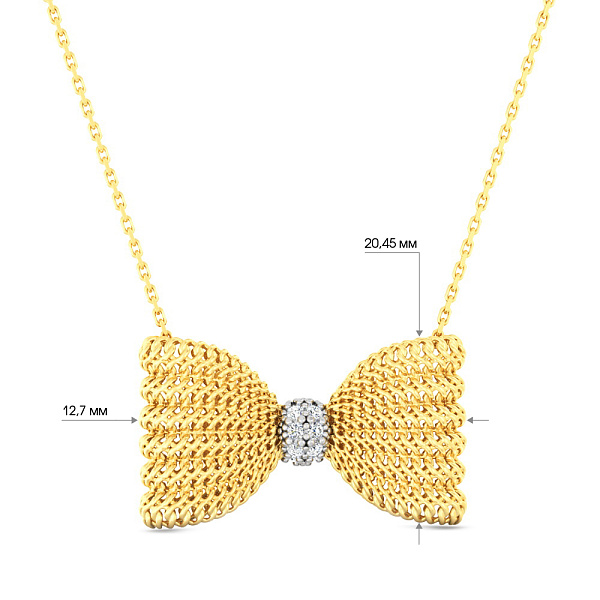 Золотое колье с бриллиантами Francelli (арт. Ц361358005ж) – изображение 2