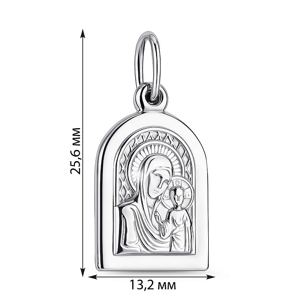 Серебряная ладанка Божья Матерь (арт. 7517/2-4187.0.2) – изображение 2