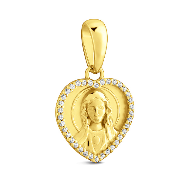 Серебряная ладанка иконка Дева Мария (арт. 7517/2471ж) – изображение 1