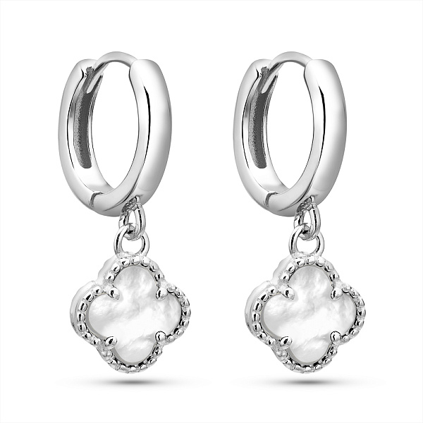 Серебряные серьги с перламутром (арт. 7502/10059/8п) – изображение 1