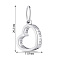 Серебряный кулон Сердце без камней (арт. 7503/540пп) – изображение 2