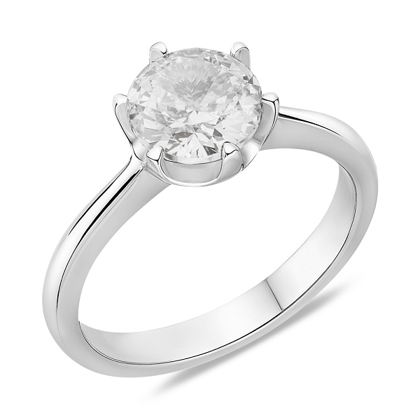 Серебряное кольцо с крупным фианитом (арт. 7501/8164) – изображение 1