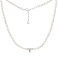 Серебряное колье с жемчугом (арт. 7507/2680жб) – изображение 2