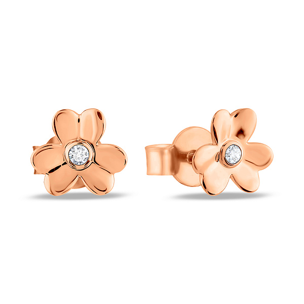 Серьги из красного золота (арт. 1091121) – изображение 1