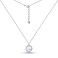 Серебряное колье Часы с перламутром (арт. 7507/2220п) – изображение 2