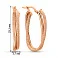 Серьги из красного золота без камней (арт. 1091893/30) – изображение 3