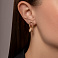 Серьги из красного золота без камней (арт. 1092084м) – изображение 2