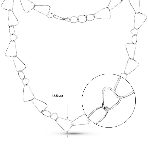 Колье из белого золота Francelli (арт. 352583б) – изображение 4