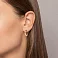 Серьги из красного золота с фианитами (арт. 1101105) – изображение 2