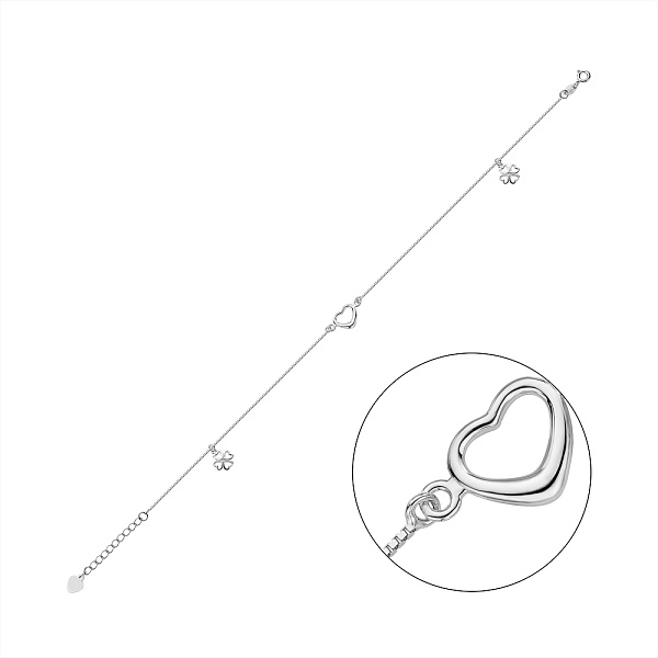 Серебряный браслет на ногу (арт. 7509/1952771н) – изображение 1