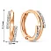 Золотые серьги-кольца с бриллиантами (арт. С011388010) – изображение 6