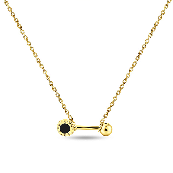 Серебряное колье с эмалью (арт. 7507/2413жеч) – изображение 1