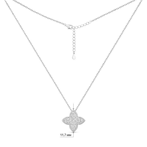 Колье из серебра Цветок (арт. 7507/2386/10) – изображение 3