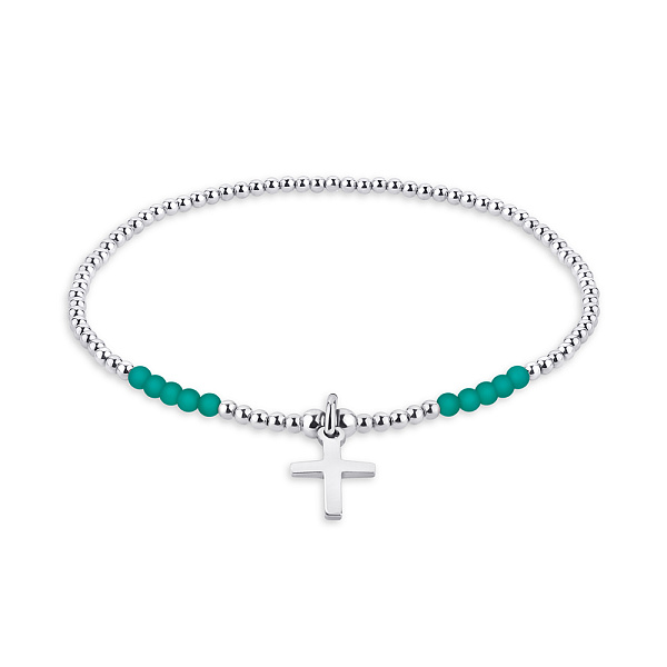 Серебряный браслет с эмалью (арт. 7509/3941ез) – изображение 1