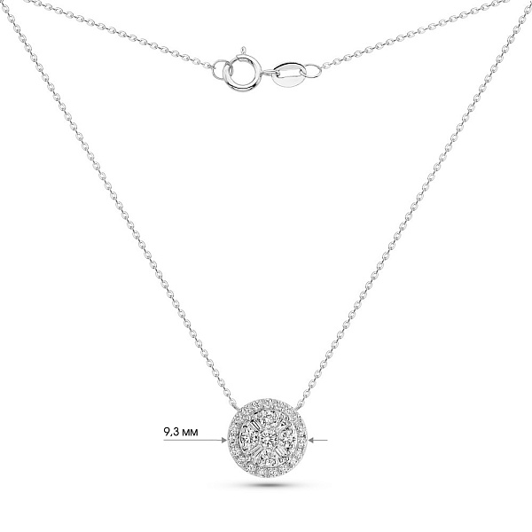 Колье из белого золота с бриллиантами (арт. Ц341650030б) – изображение 4