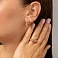 Золотые серьги без камней (арт. 1092023) – изображение 3