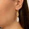 Серьги-подвески Diva из желтого золота с перламутром (арт. 108131жп) – изображение 2