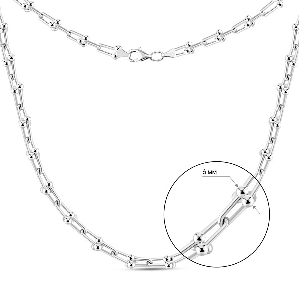 Колье из белого золота (арт. 352468б) – изображение 4