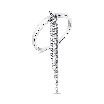 Фото Серебряное кольцо Trendy Style с подвеской (арт. 7501/6529)