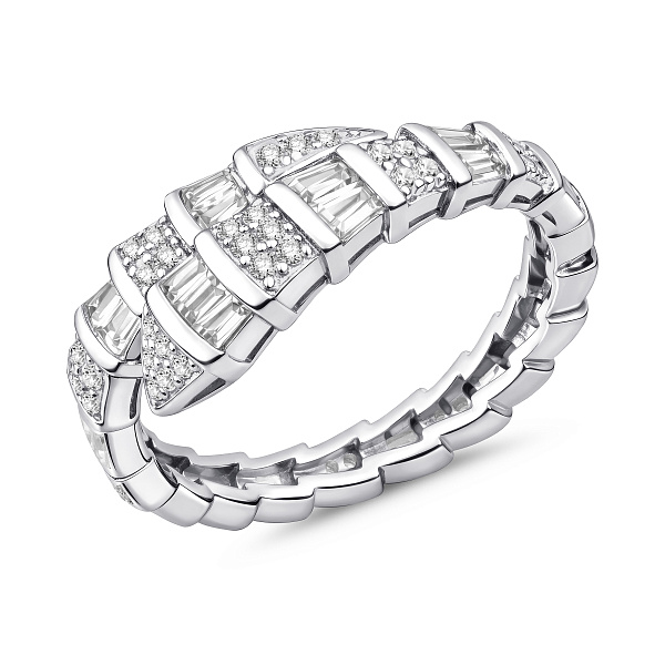 Серебряное кольцо Змея с фианитами (арт. 7501/8498) – изображение 1