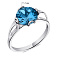 Серебряное кольцо с топазом (арт. 7501/605Плкп) – изображение 2