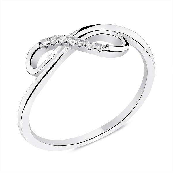 Серебряное кольцо с фианитами (арт. 7501/6221) – изображение 1