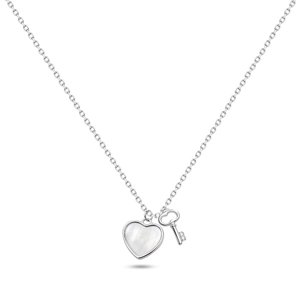 Серебряное колье с перламутром (арт. 7507/2403п) – изображение 1