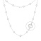 Серебряное колье Клевер с перламутром (арт. 7507/1067/7п) – изображение 1