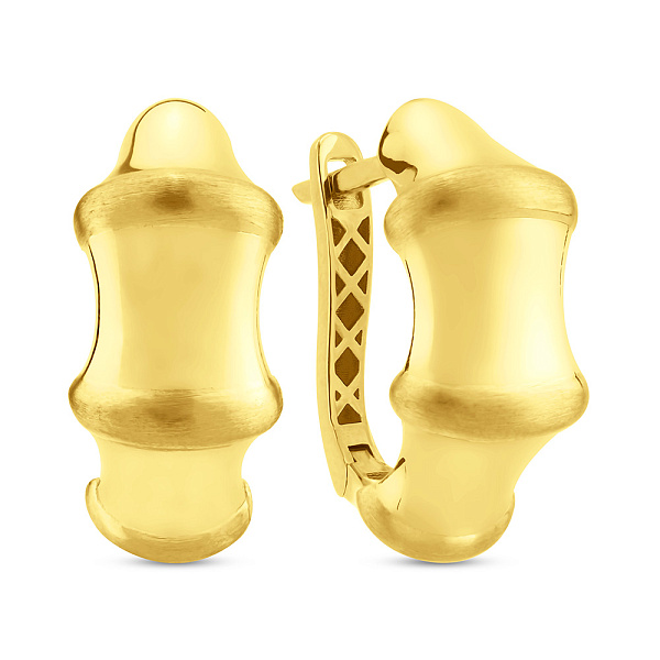 Серьги из желтого золота без камней (арт. 1091779жм) – изображение 1