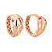 Серьги из красного золота Змея с фианитами (арт. 111450к) – изображение 1