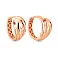 Серьги из красного золота Змея с фианитами (арт. 111450к) – изображение 1