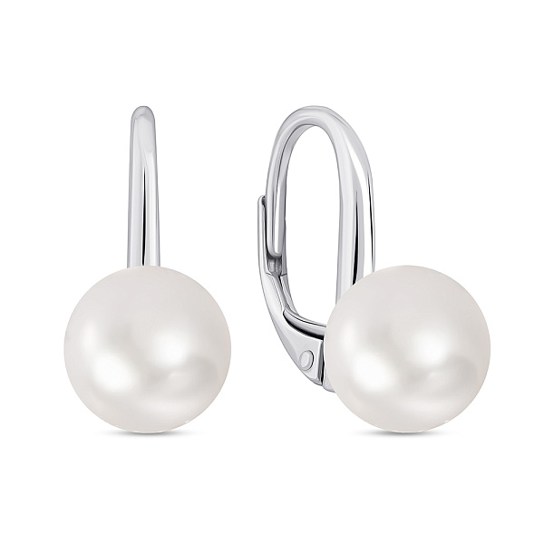Серебряные серьги с жемчугом (арт. 7502/9947жб) – изображение 1