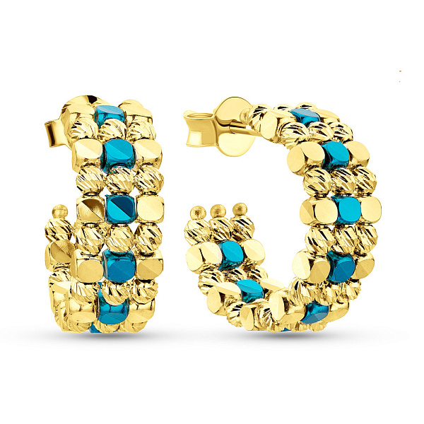 Серьги из желтого золота Francelli (арт. 1091599жс) – изображение 1