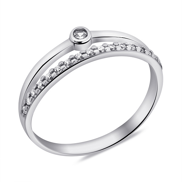 Серебряное кольцо с фианитами (арт. 7501/1121кю) – изображение 1
