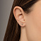 Серьги-пусеты из красного золота с бриллиантами (арт. Т011237020) – изображение 2