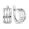 Серебряные серьги без камней (арт. 7502/10187) – изображение 1