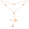 Золотое колье с подвеской Монета (арт. 360294) – изображение 5