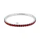 Серебряный браслет с красными альпинитами (арт. 7509/4838ак) – изображение 2