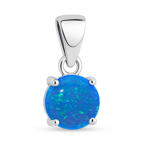Серебряный кулон с опалом (арт. 7503/4416Пос) – изображение 1