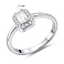 Серебряное кольцо с крупным фианитом (арт. 7501/8521) – изображение 2