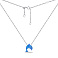 Серебряное колье Дельфин с опалом (арт. 7507/КЛ2ОПГ/426) – изображение 2
